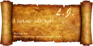 Liptay Jákob névjegykártya